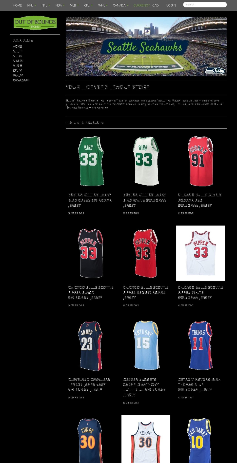 oobsports.ca shopify website screenshot