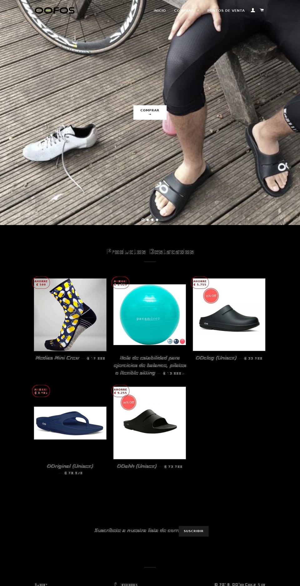oofoscr.com shopify website screenshot