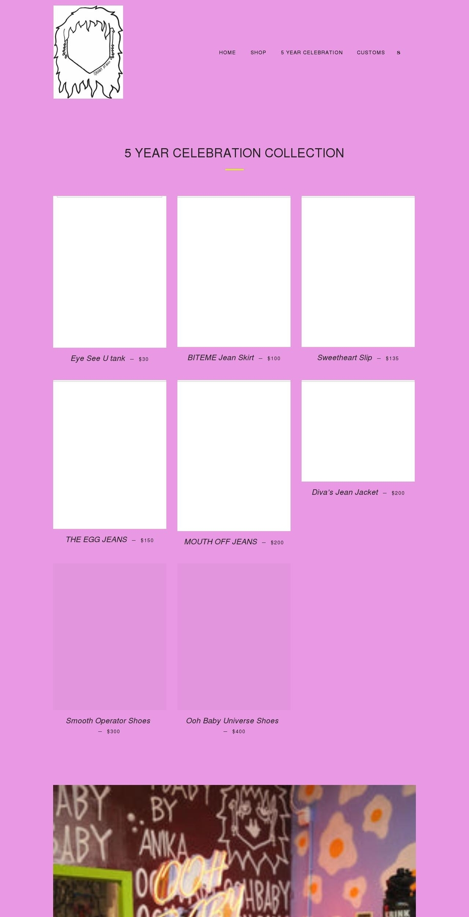 oohbabybyanika.com shopify website screenshot