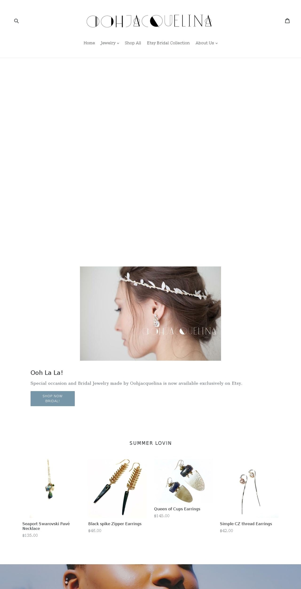 oohjacquelina.com shopify website screenshot