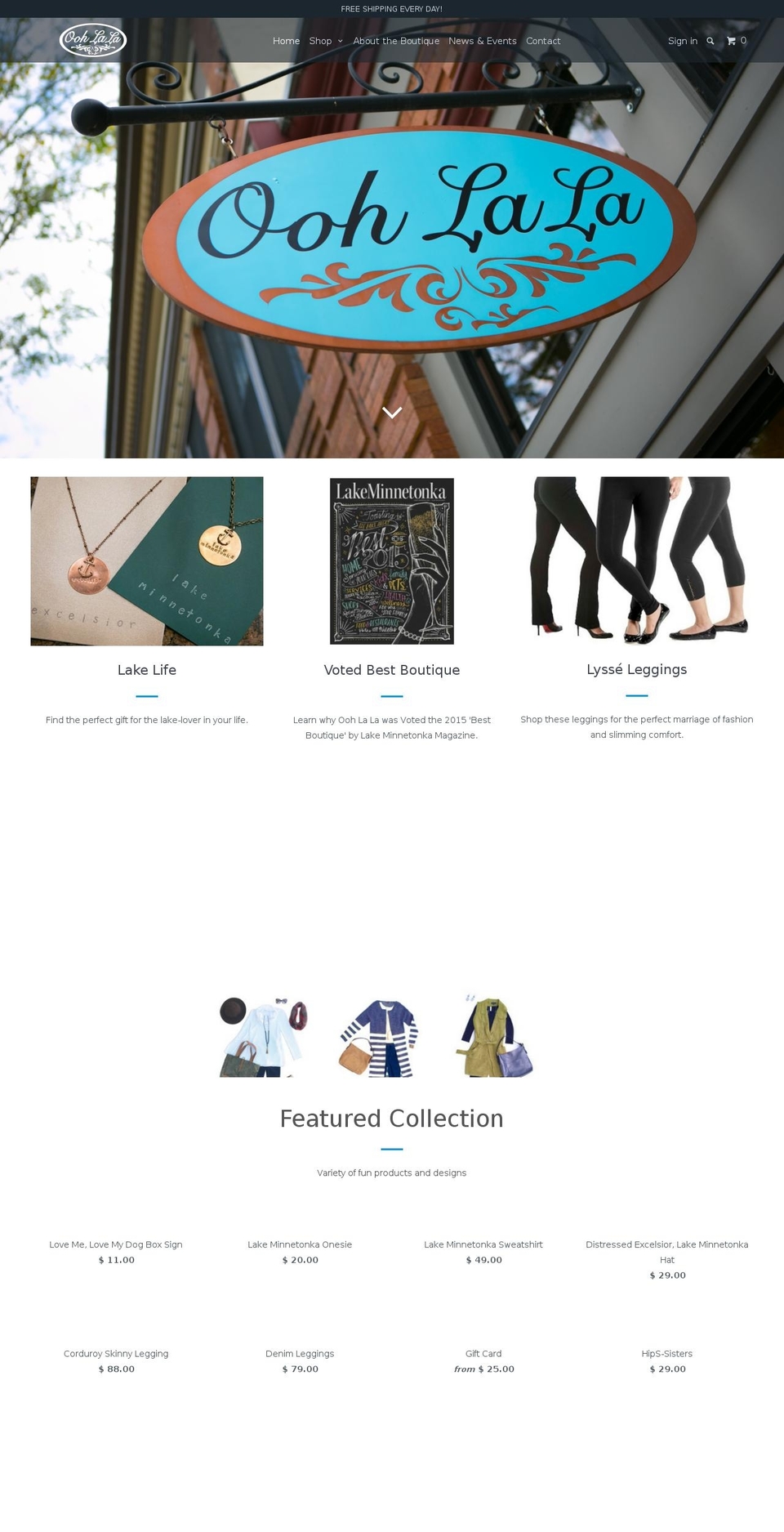 oohlalafashion.com shopify website screenshot