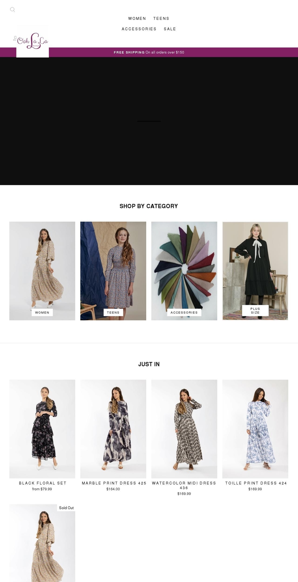 oohlalamd.com shopify website screenshot