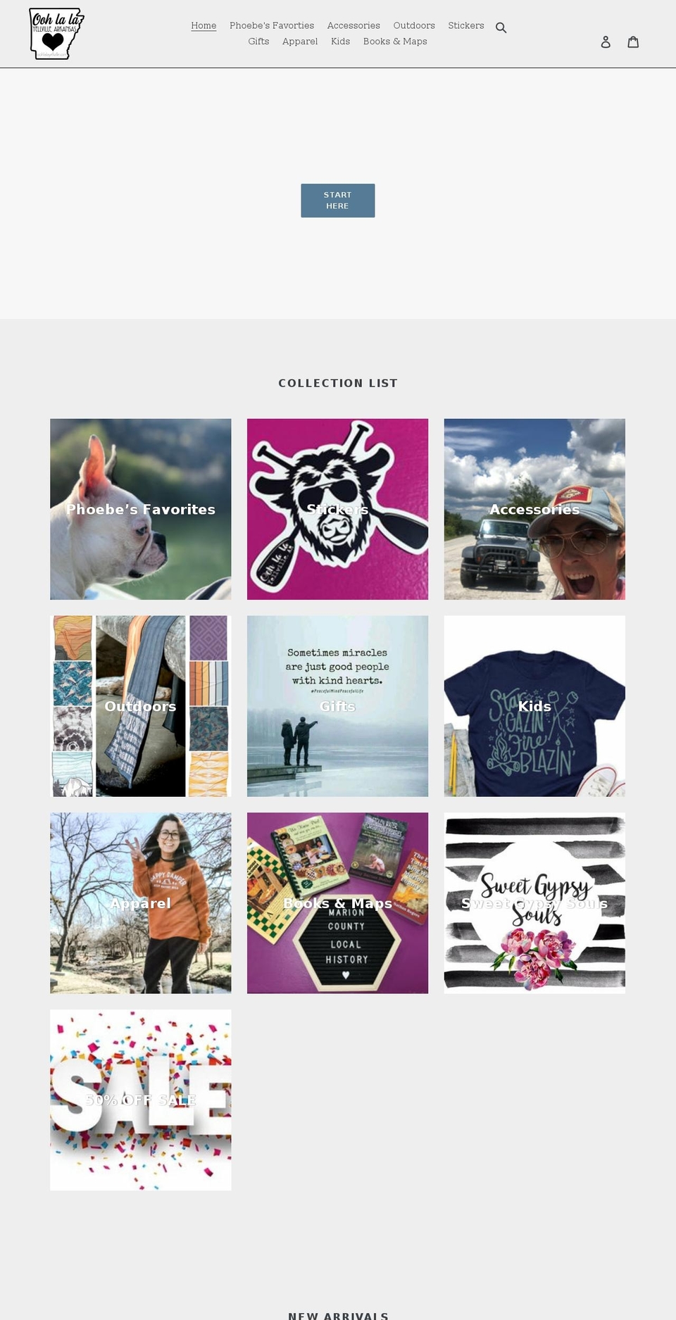 oohlalayellville.com shopify website screenshot