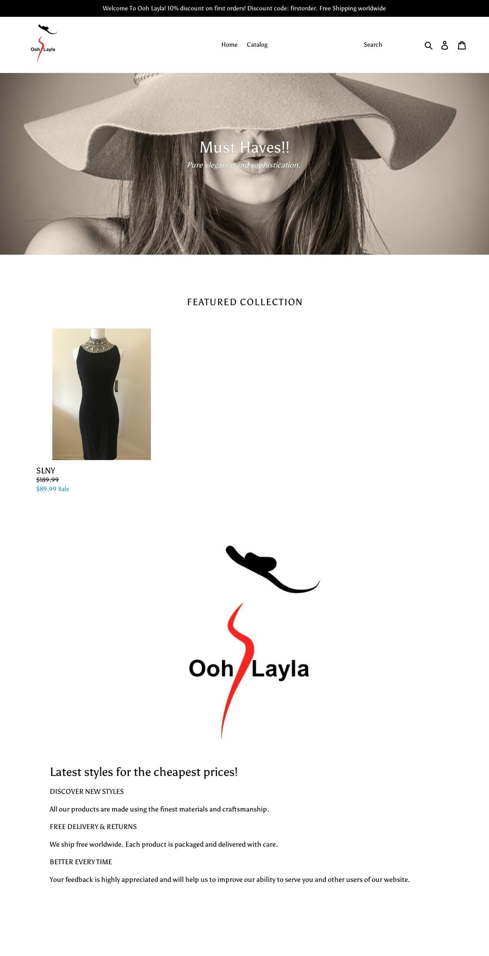 oohlayla.com — Shopify storefront screenshot