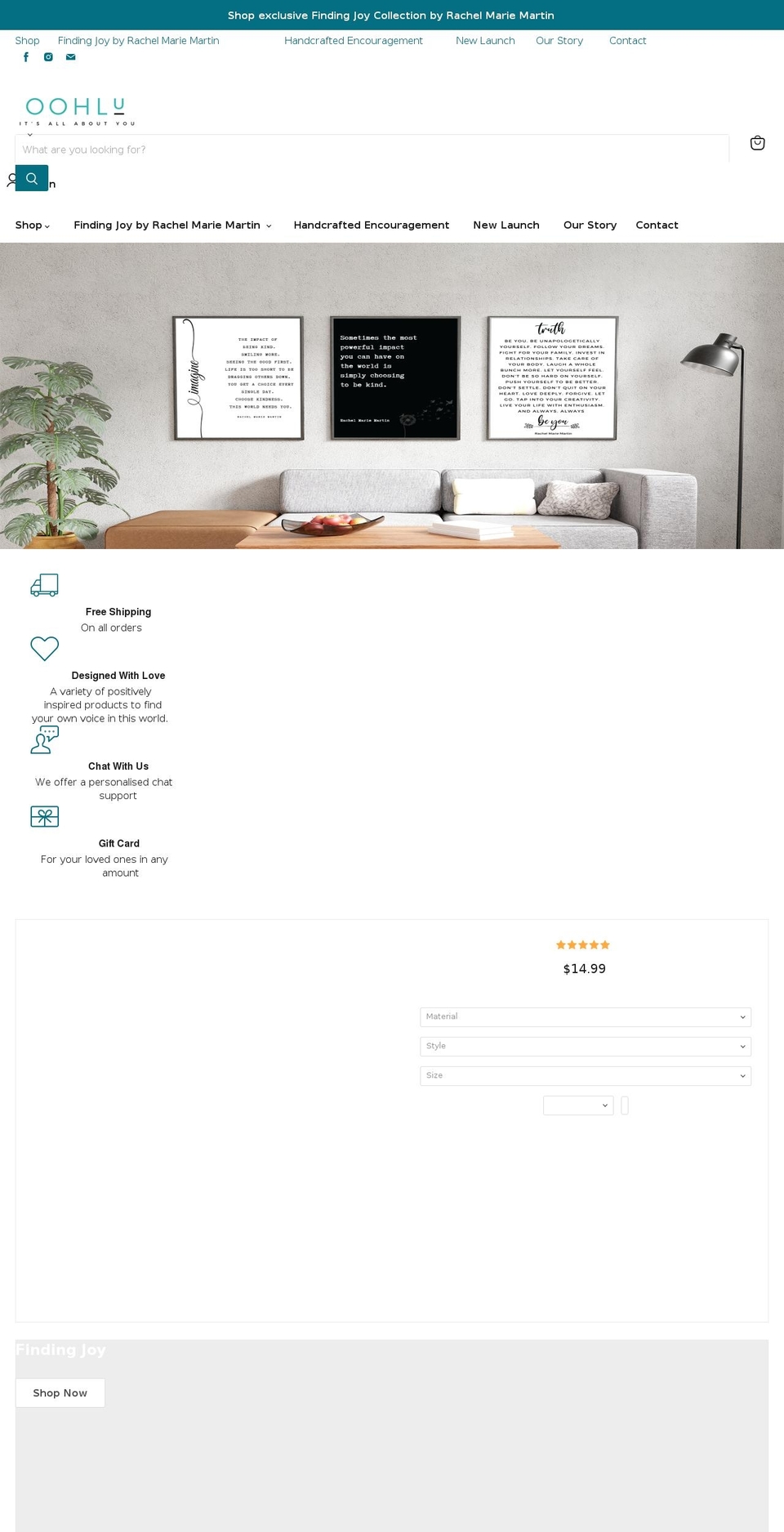 oohlu.com shopify website screenshot