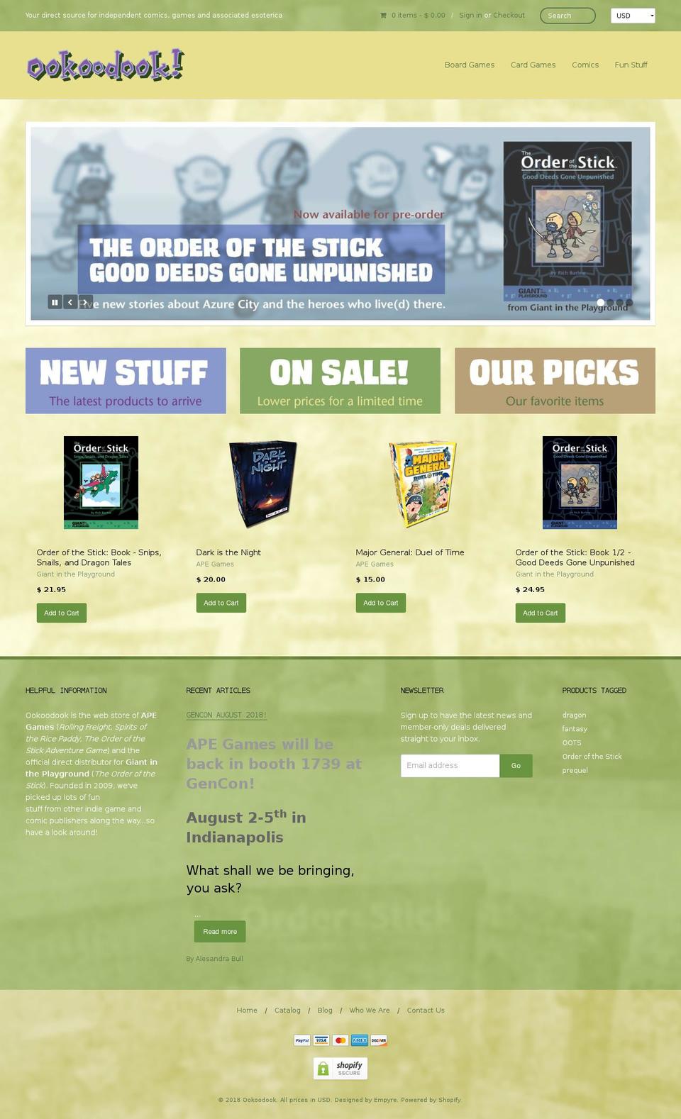 ookoodook.myshopify.com shopify website screenshot