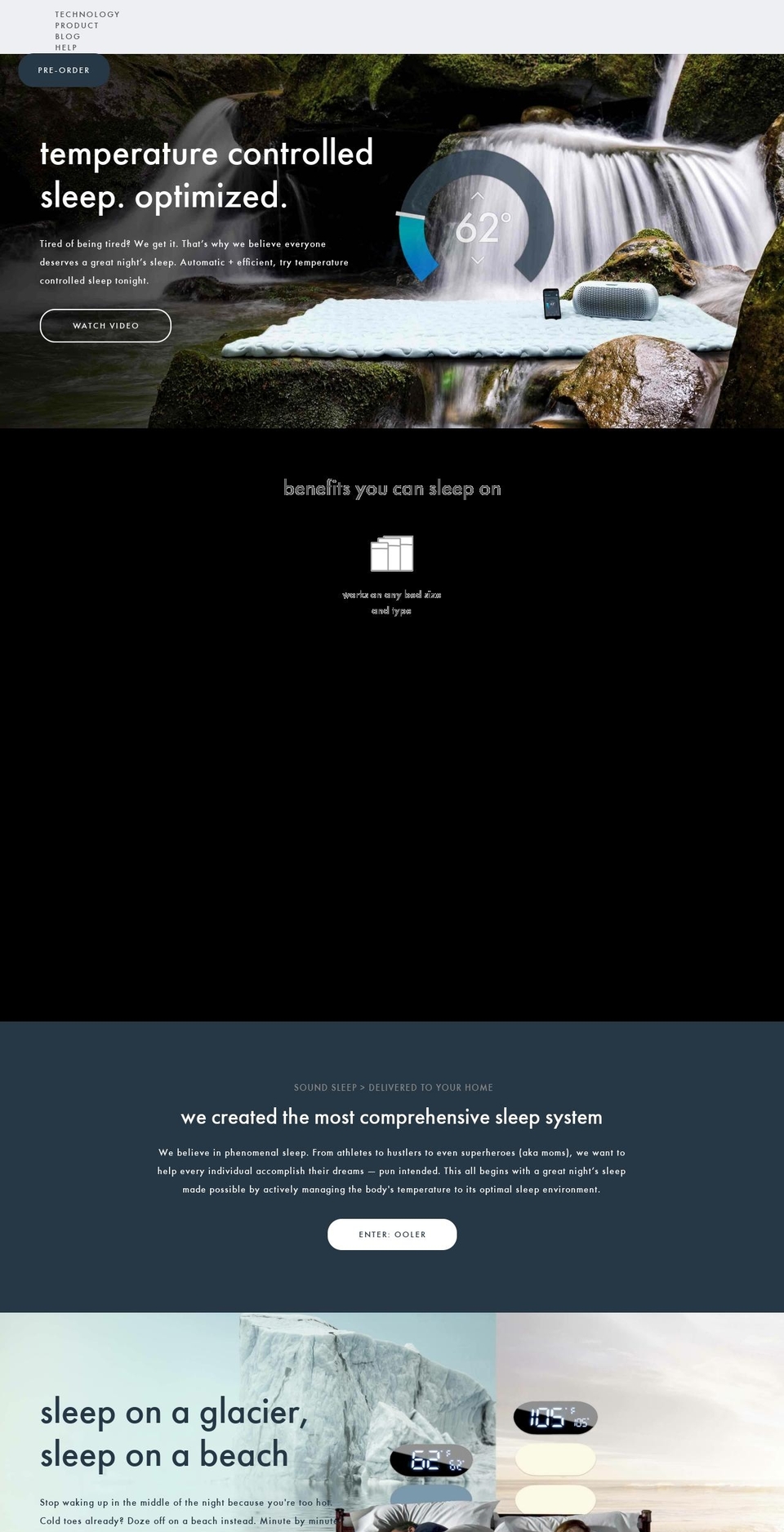 ooler.co shopify website screenshot