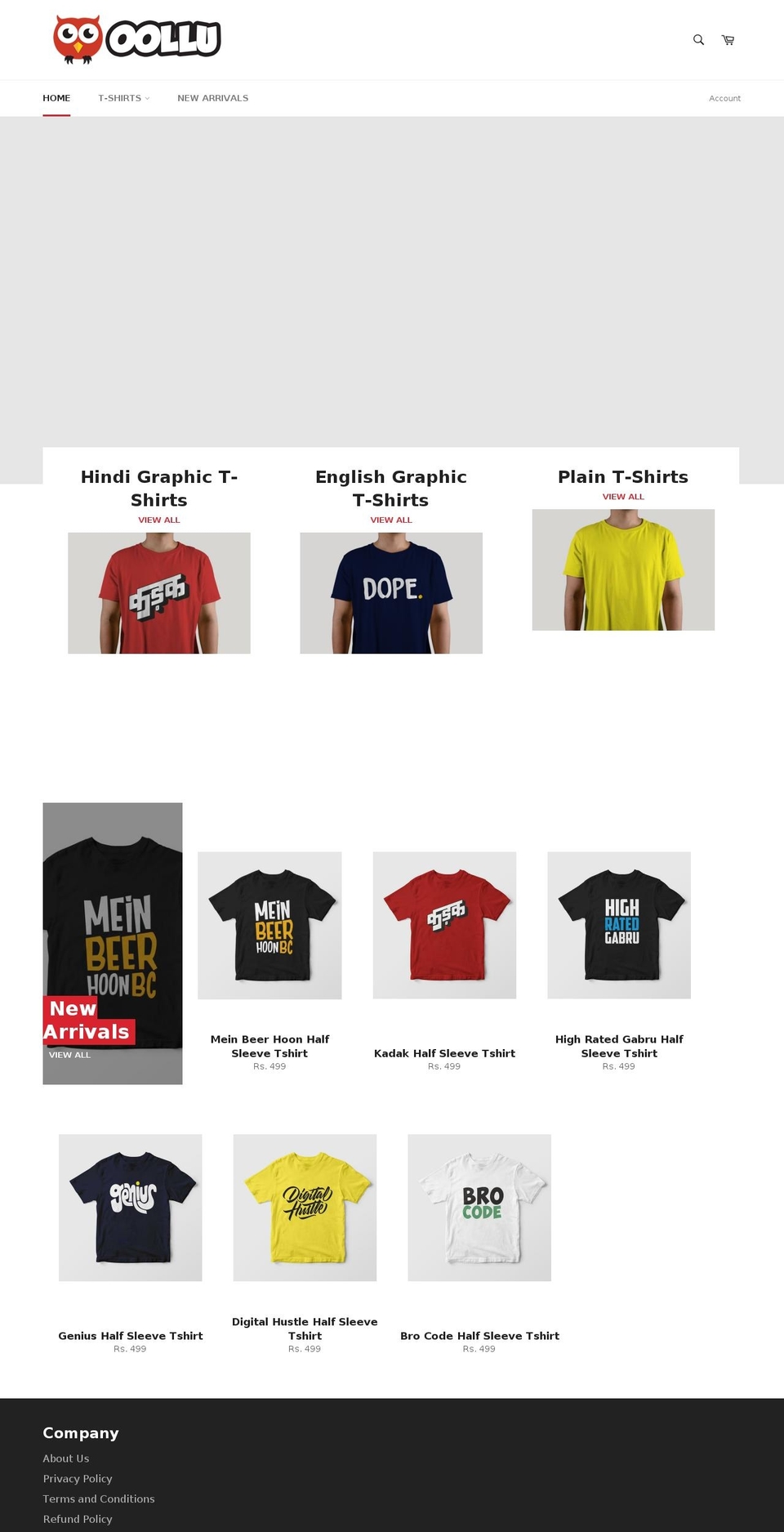 oollu.com — Shopify storefront screenshot