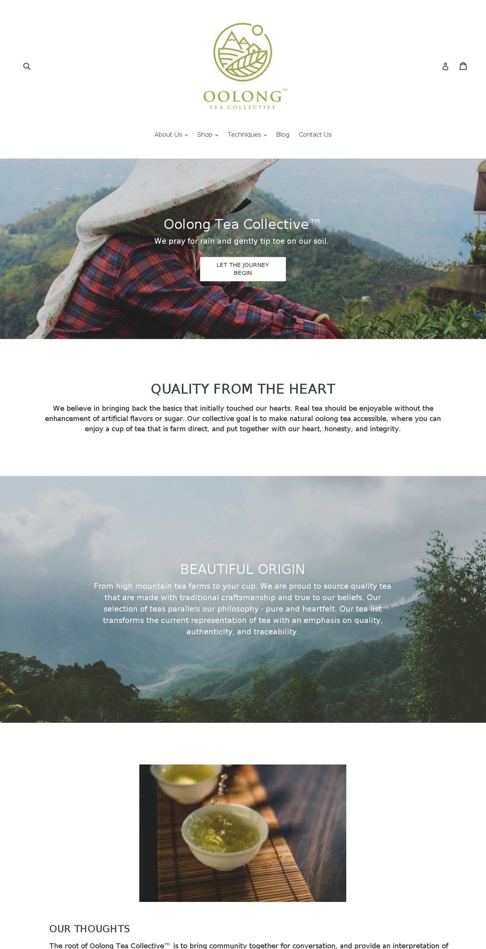 oolongteacollective.com — Shopify storefront screenshot