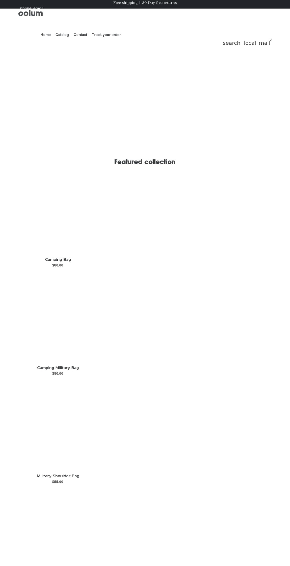 oolum.com shopify website screenshot