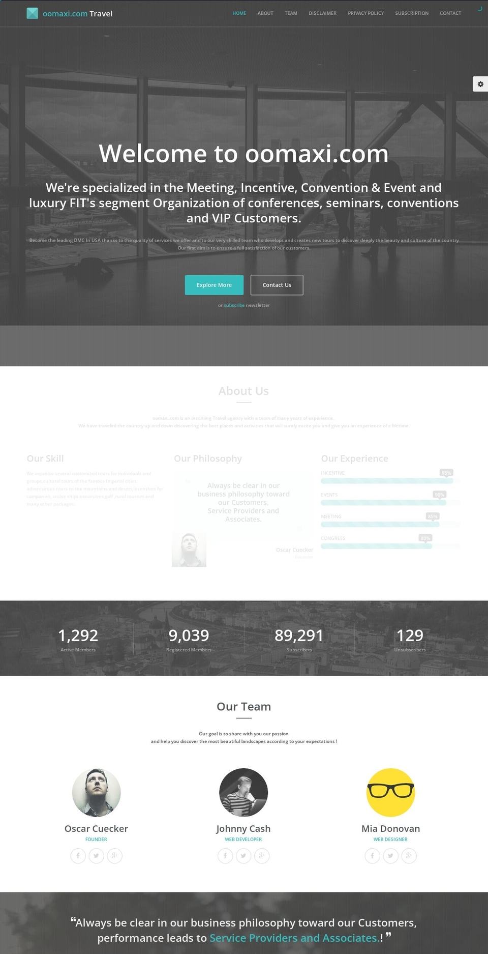 oomaxi.com — Shopify storefront screenshot