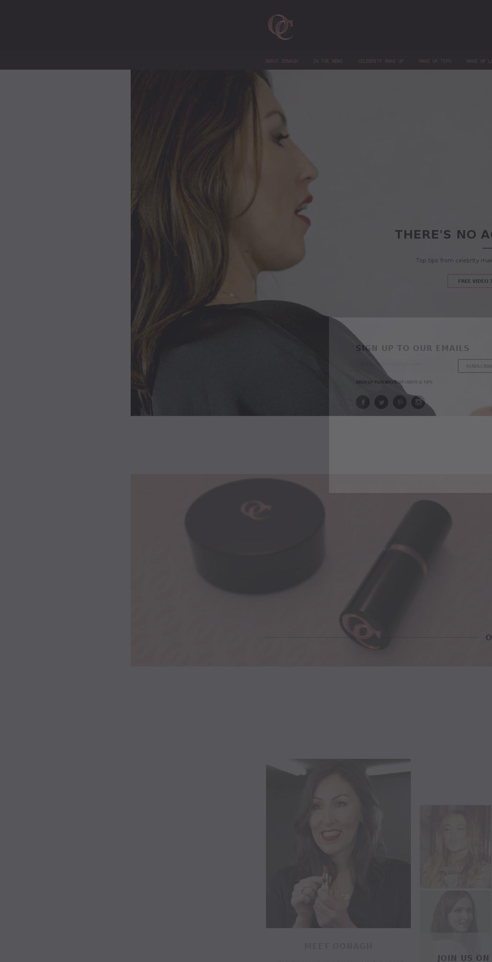 oonaghconnor.com shopify website screenshot