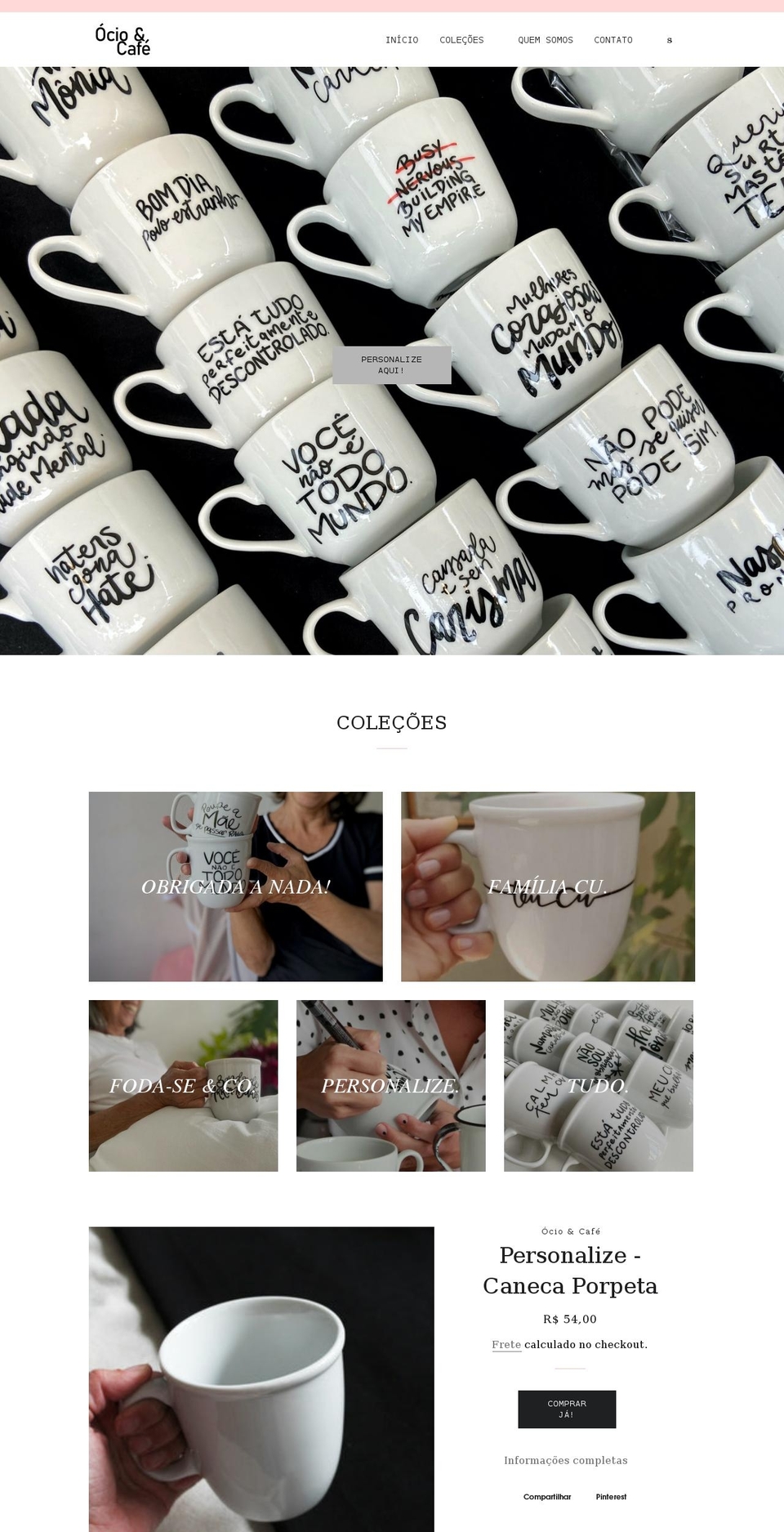 ooociocafe.com shopify website screenshot