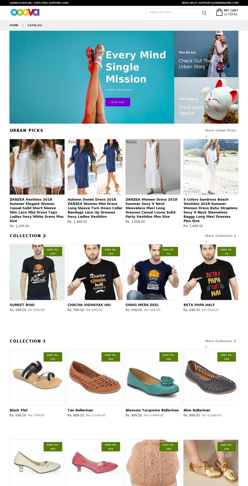 ooova.com — Shopify storefront screenshot