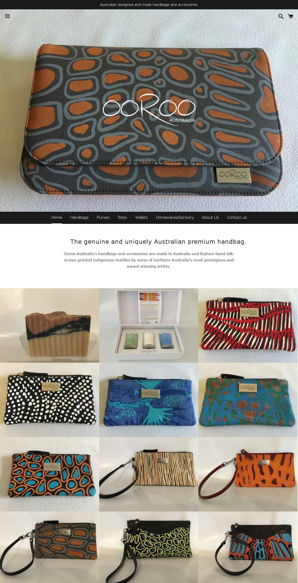 ooroo.com.au shopify website screenshot