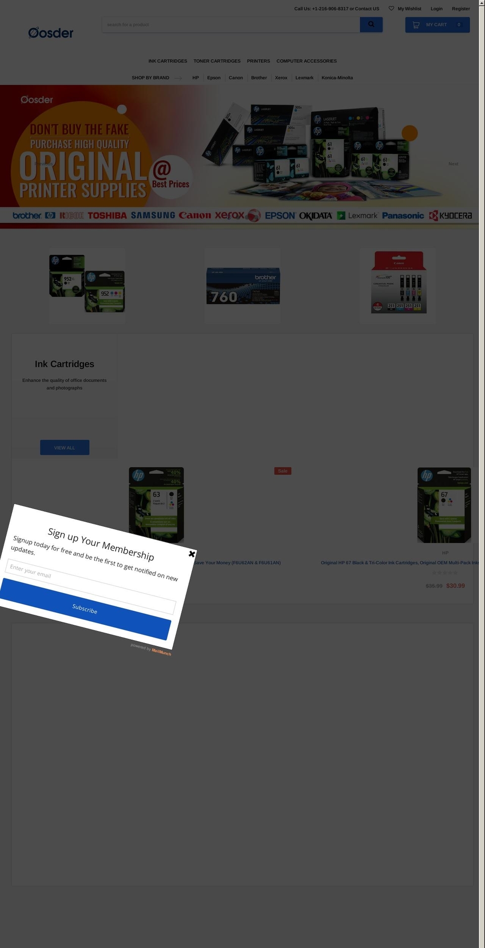 oosder.com shopify website screenshot
