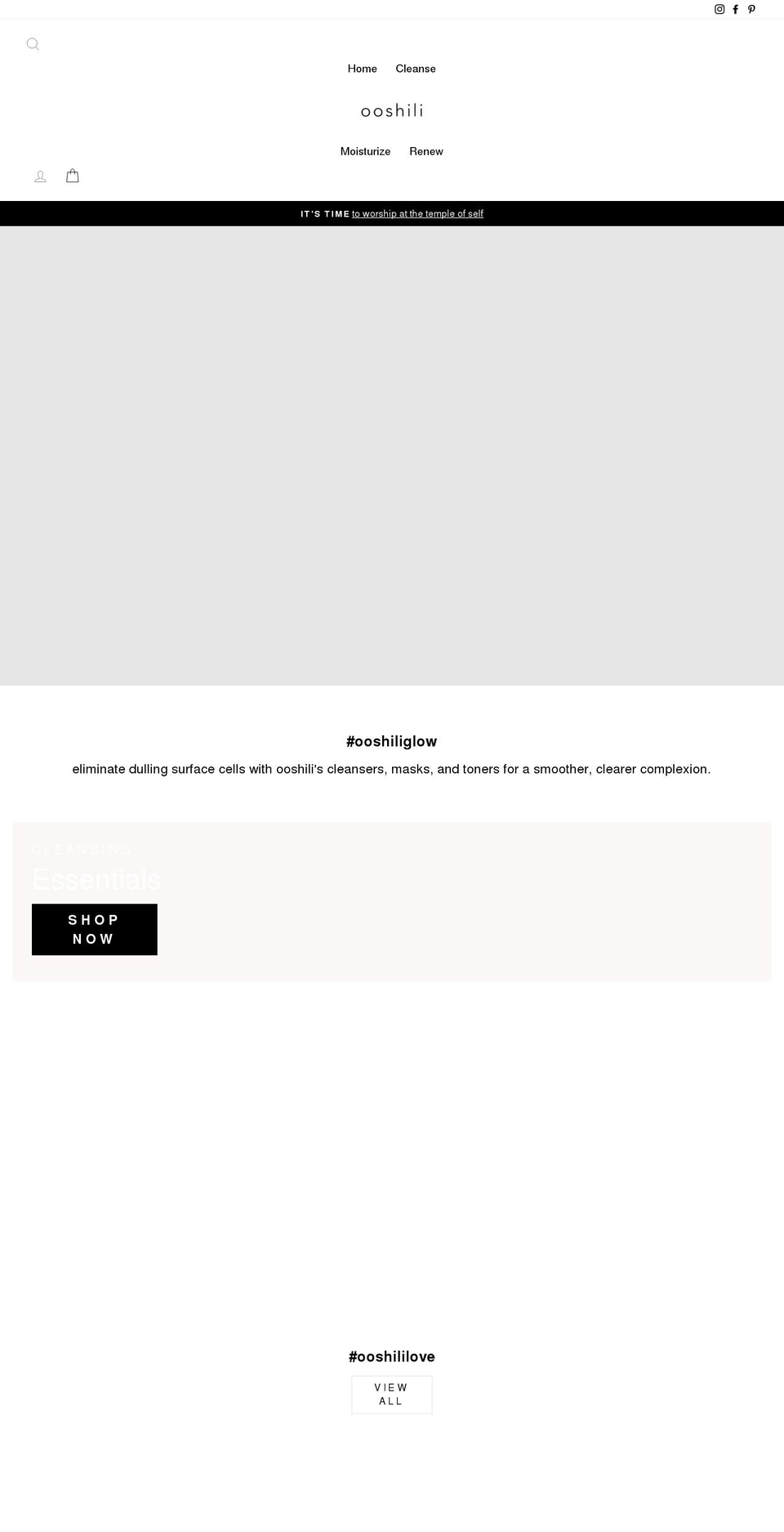 ooshili.com shopify website screenshot