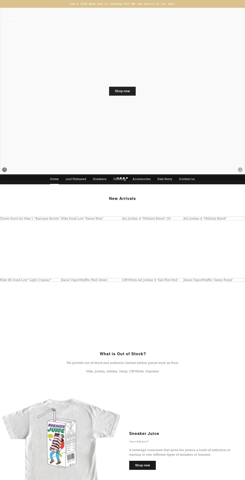 oosstore.com shopify website screenshot