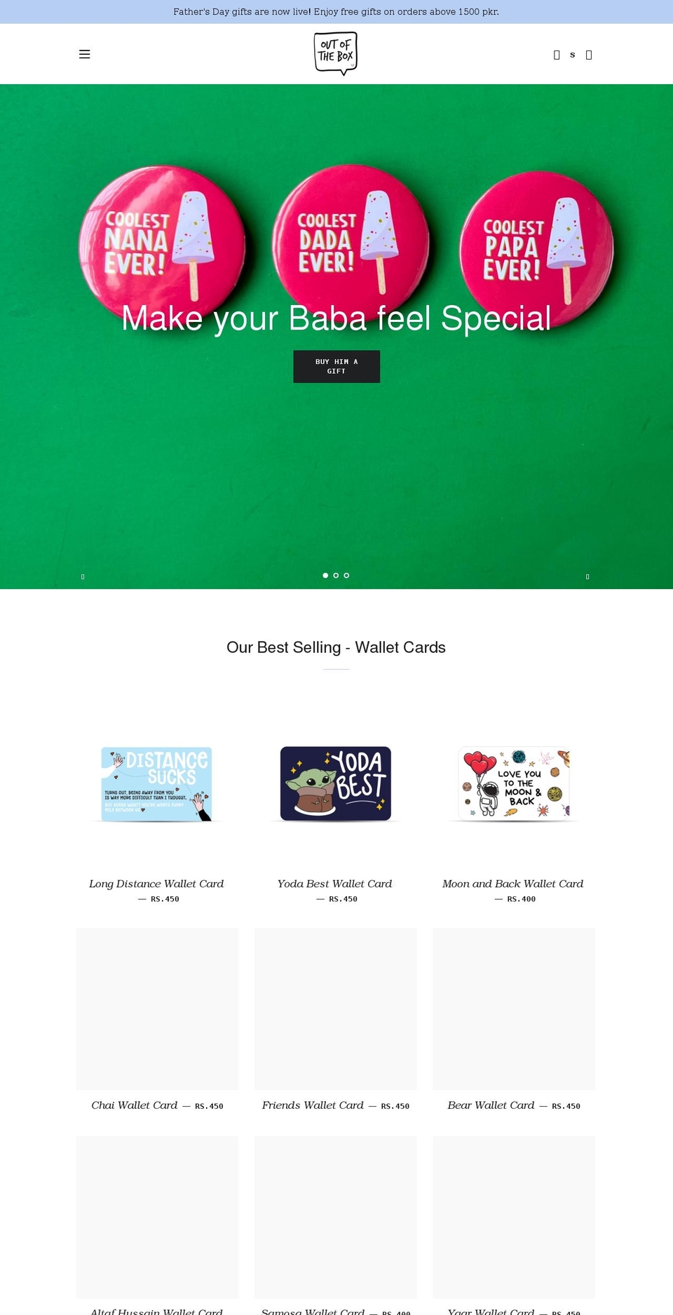 ootbstudio.com shopify website screenshot