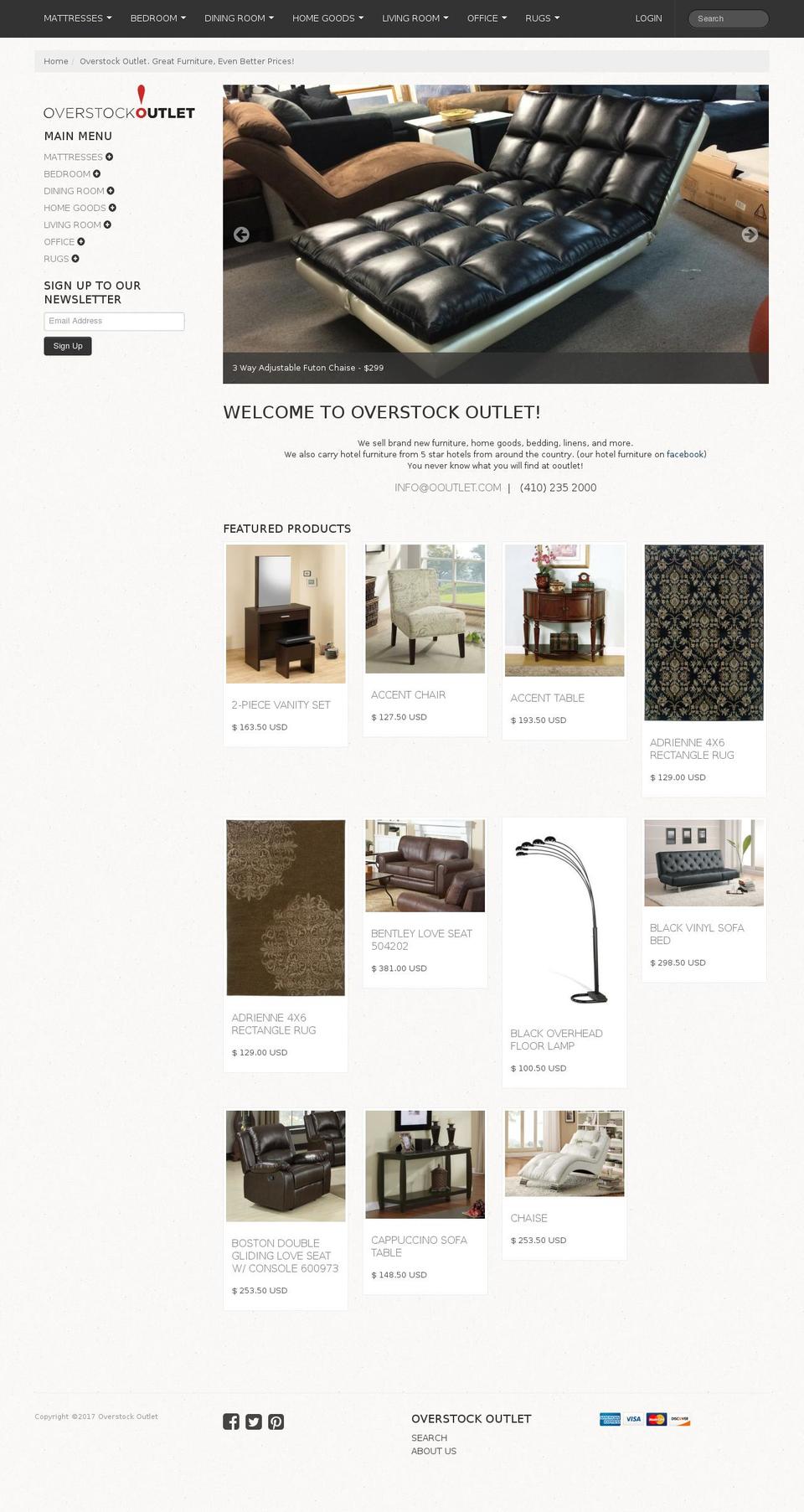 Lucid One Shopify theme site example ooutlet.com