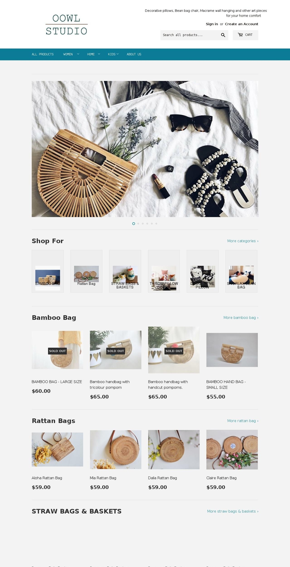 oowlstudio.com shopify website screenshot