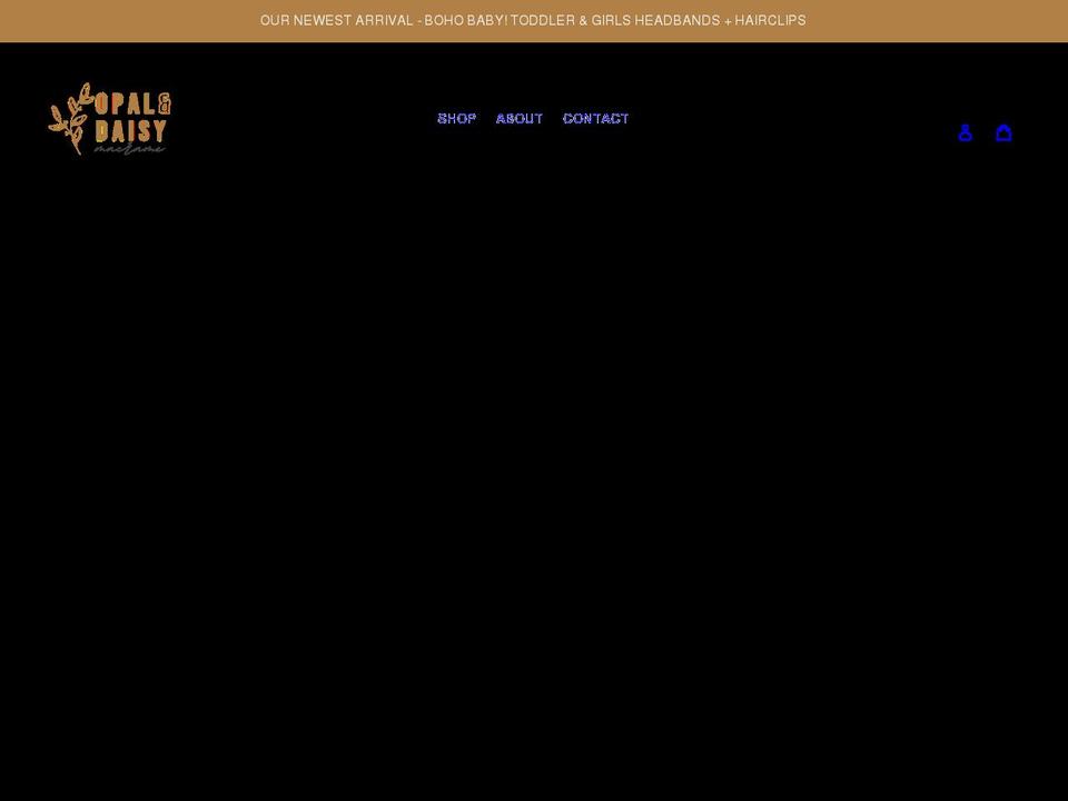 opalanddaisy.com shopify website screenshot