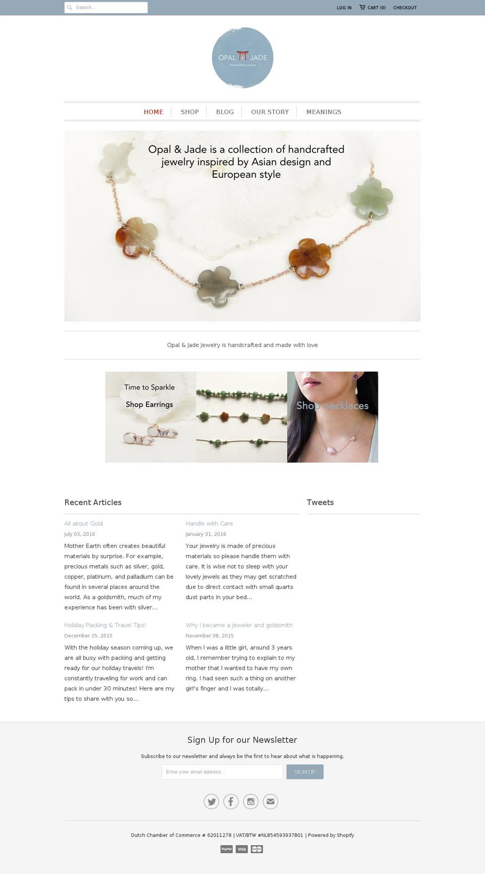 opalandjadejewels.com shopify website screenshot