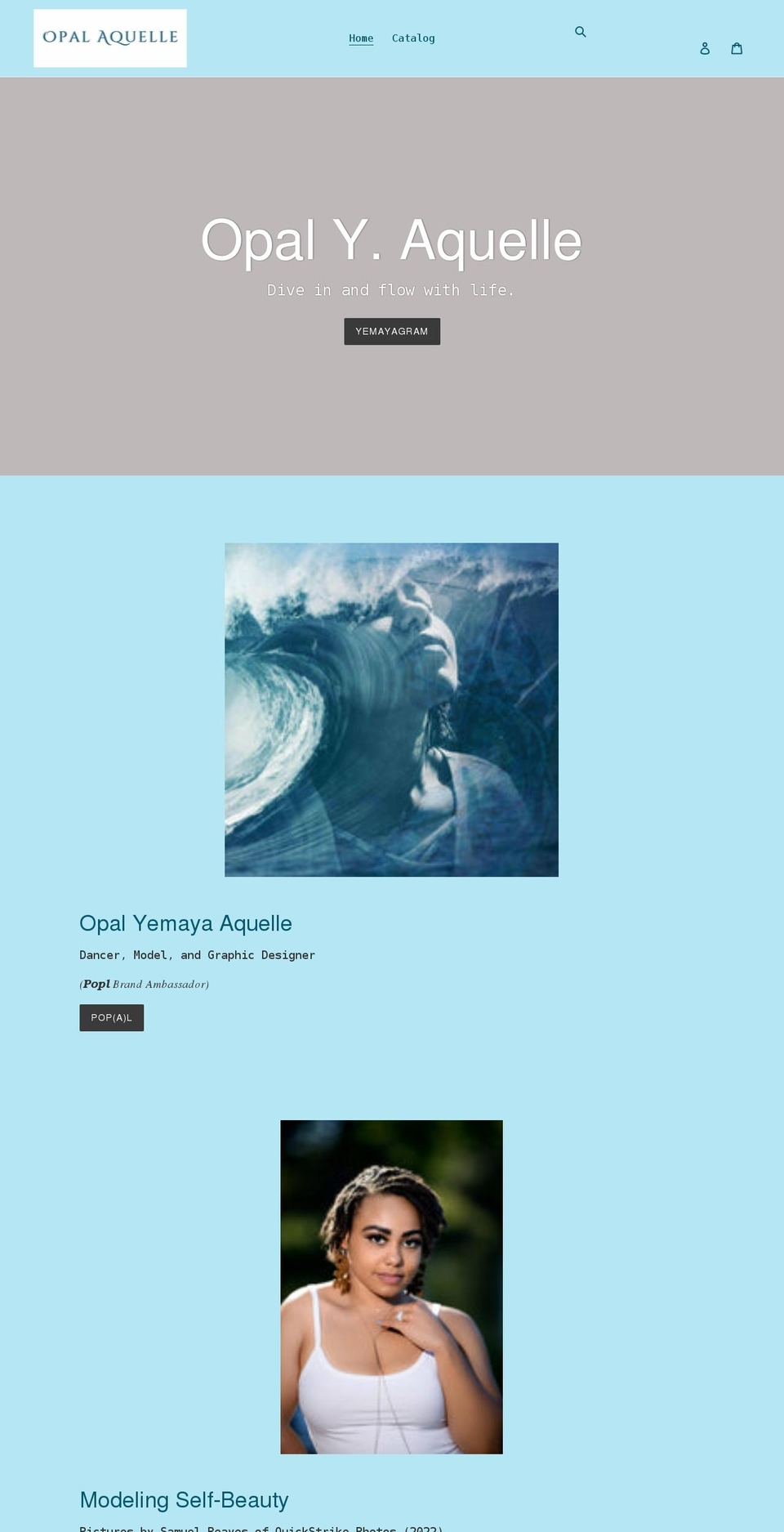 opalaquelle.com shopify website screenshot