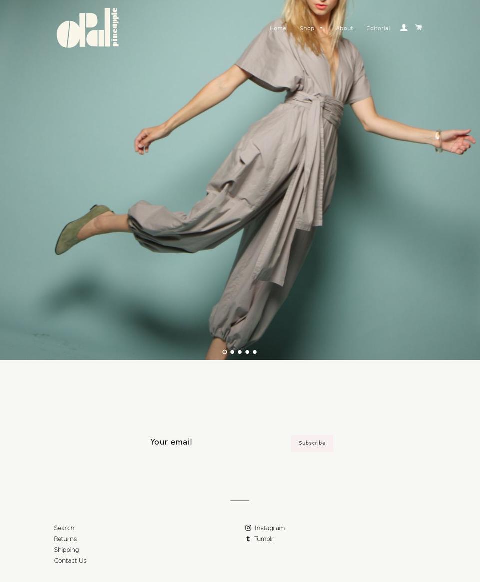 opalpineapple.com shopify website screenshot