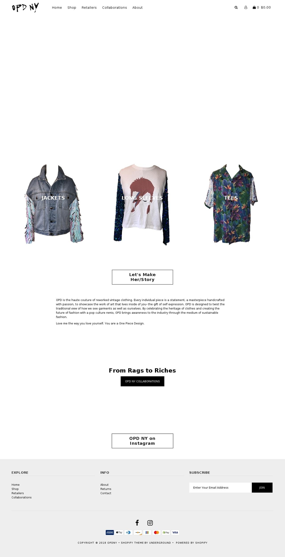 opdny.com — Shopify storefront screenshot