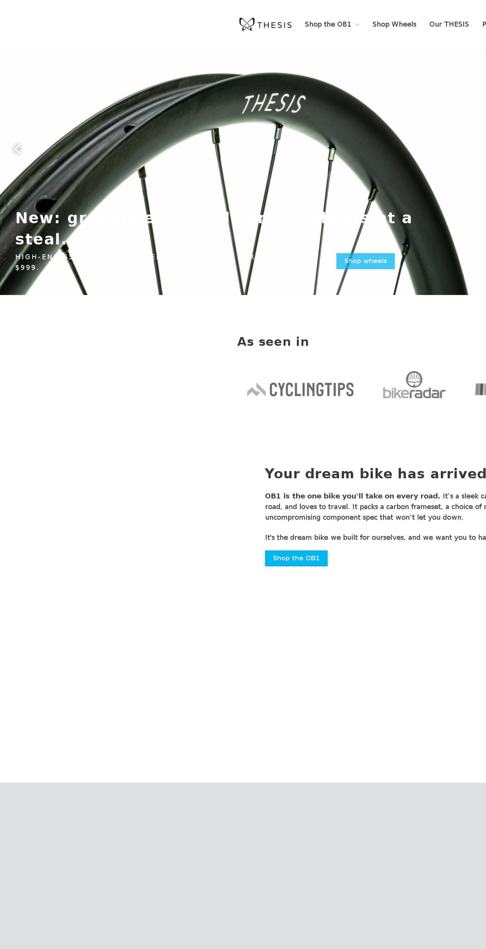 openbike.com shopify website screenshot