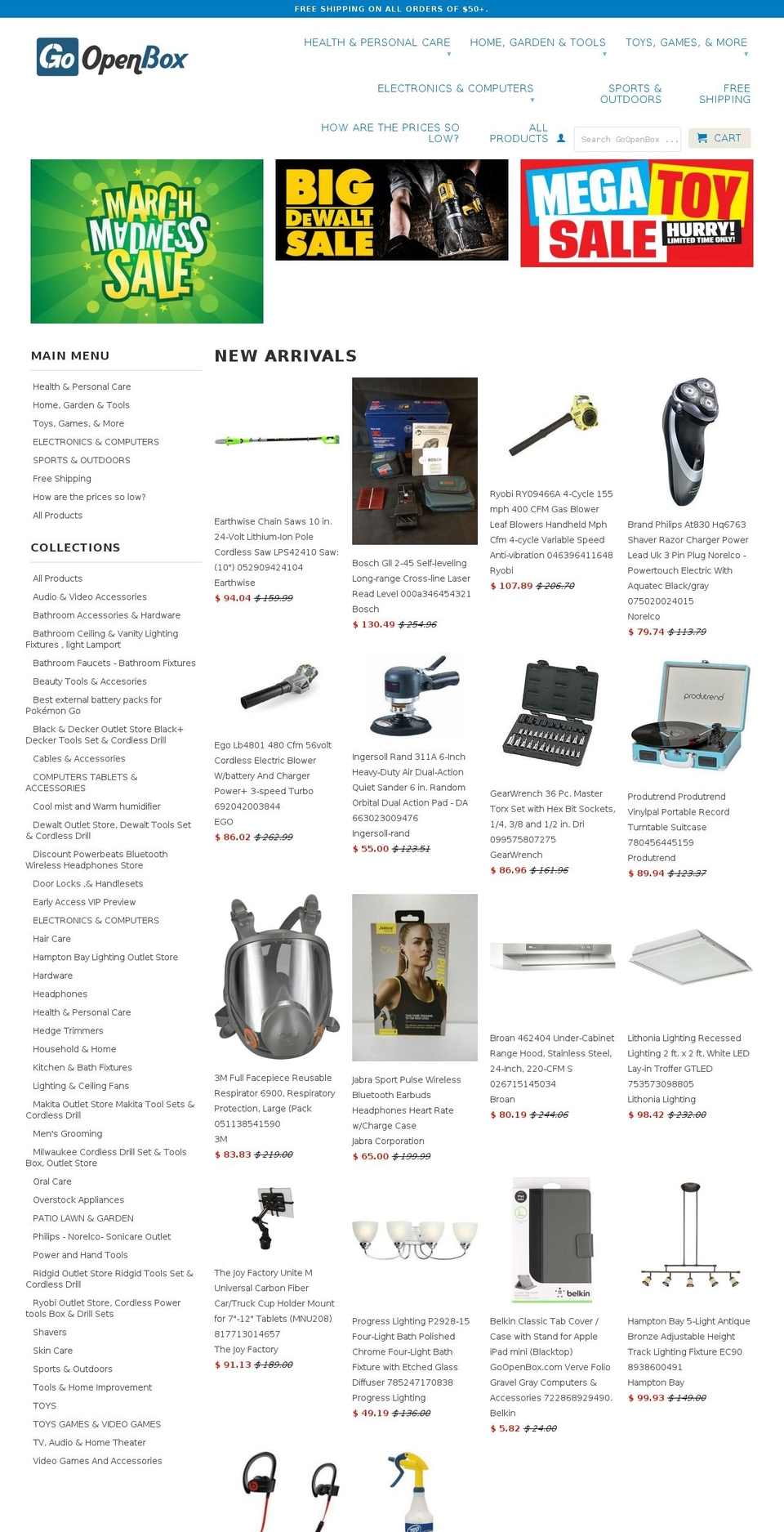 openboxcenter.com shopify website screenshot