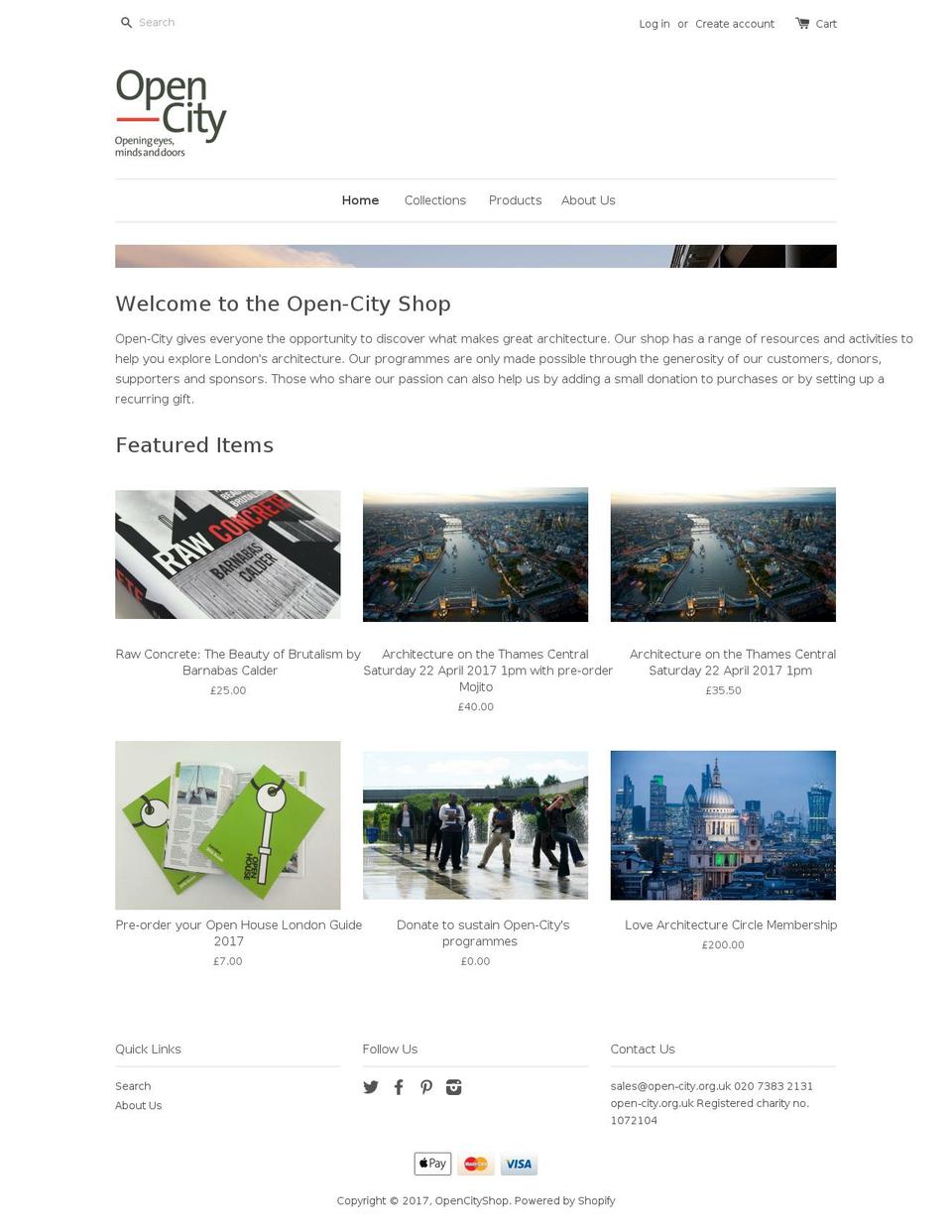 opencityshop.myshopify.com shopify website screenshot