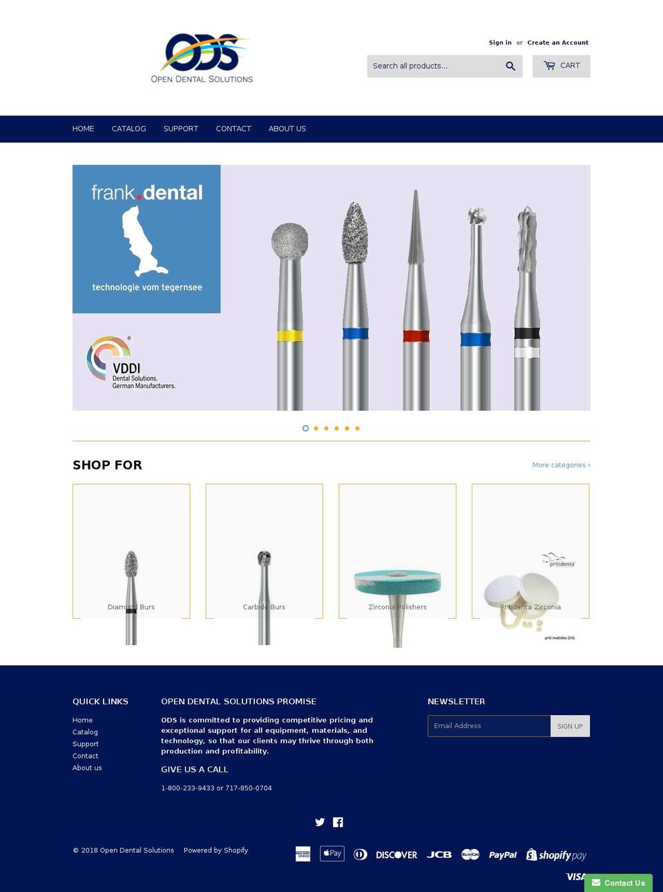 opendentalsolutions.com — Shopify storefront screenshot