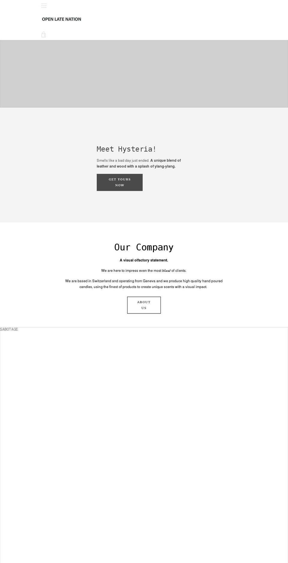 openlatenation.com shopify website screenshot