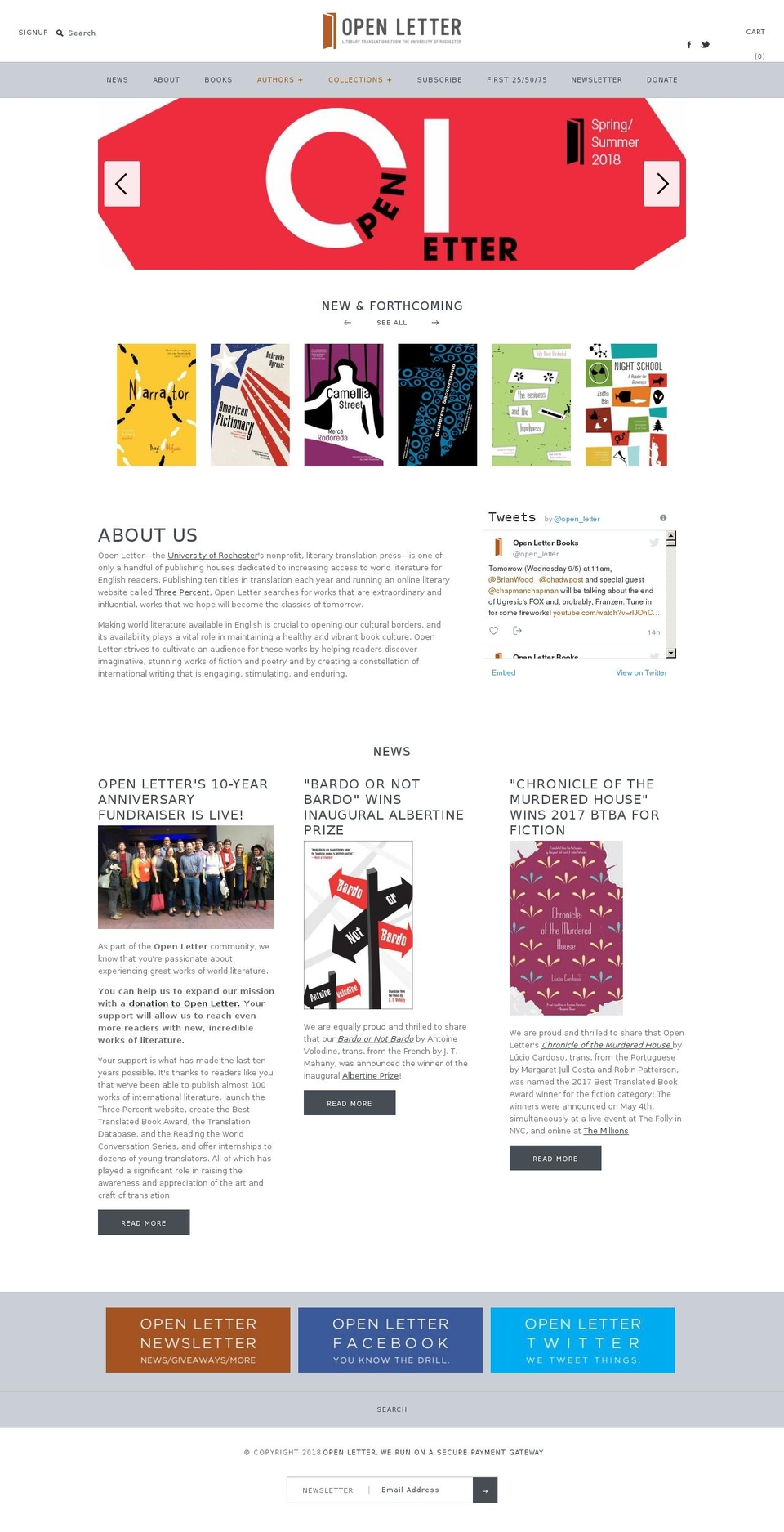 openletterbooks.com — Shopify storefront screenshot
