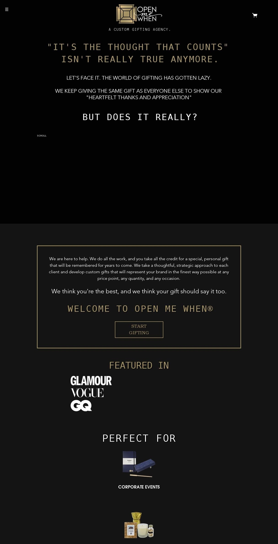 openmewhen.com shopify website screenshot