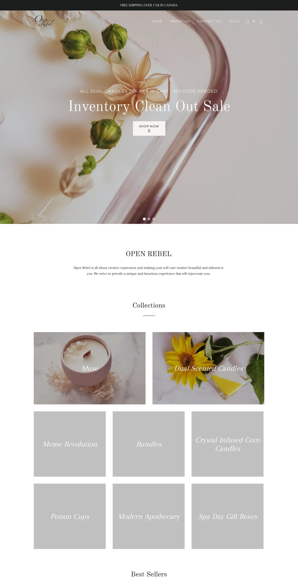 openrebel.com — Shopify storefront screenshot