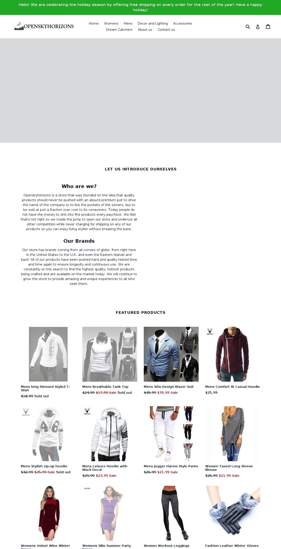 openskyhorizons.com — Shopify storefront screenshot