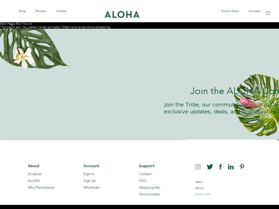 ALOHA-Production Shopify theme site example openslate.net