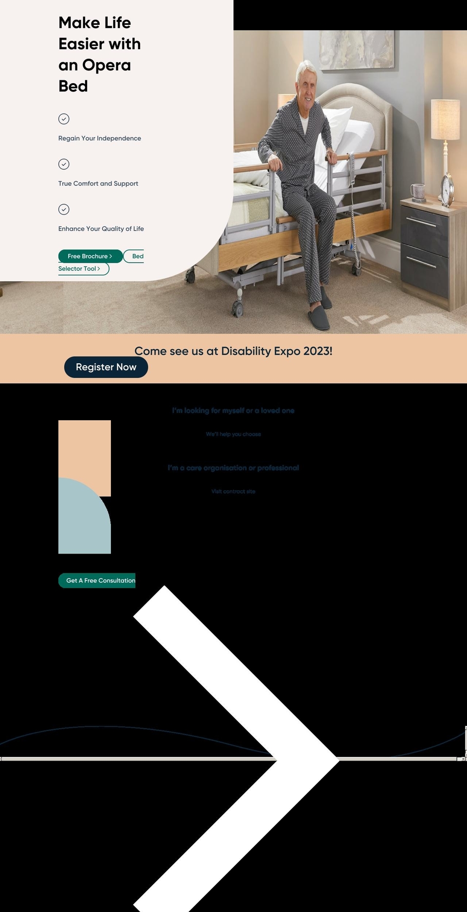 operabeds.com shopify website screenshot
