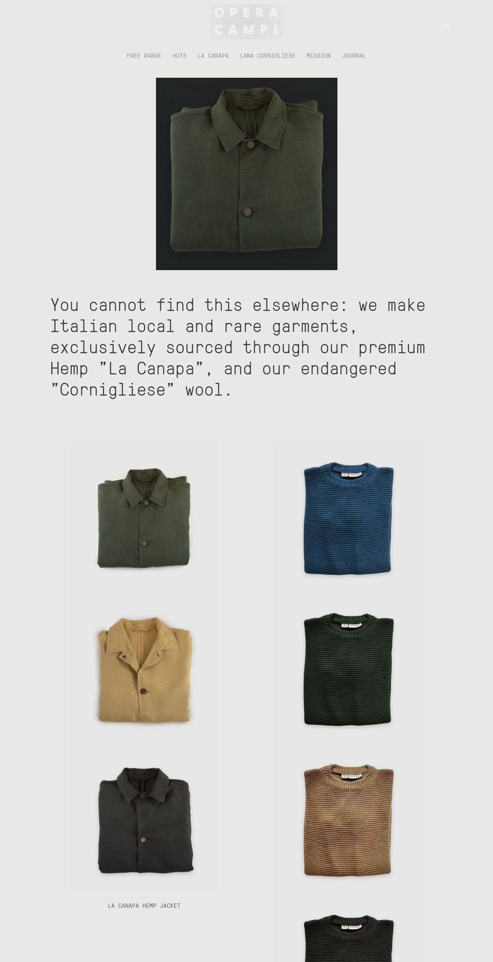 operacampi.com — Shopify storefront screenshot
