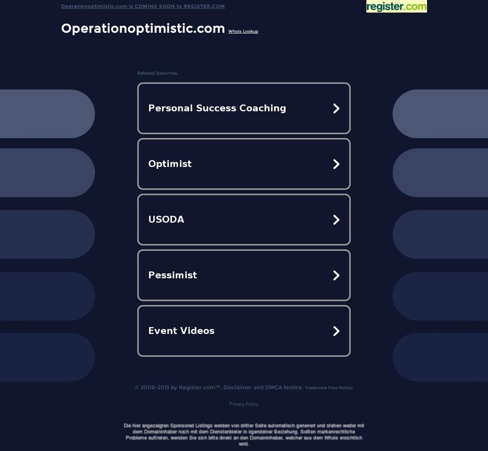 operationoptimistic.com — Shopify storefront screenshot