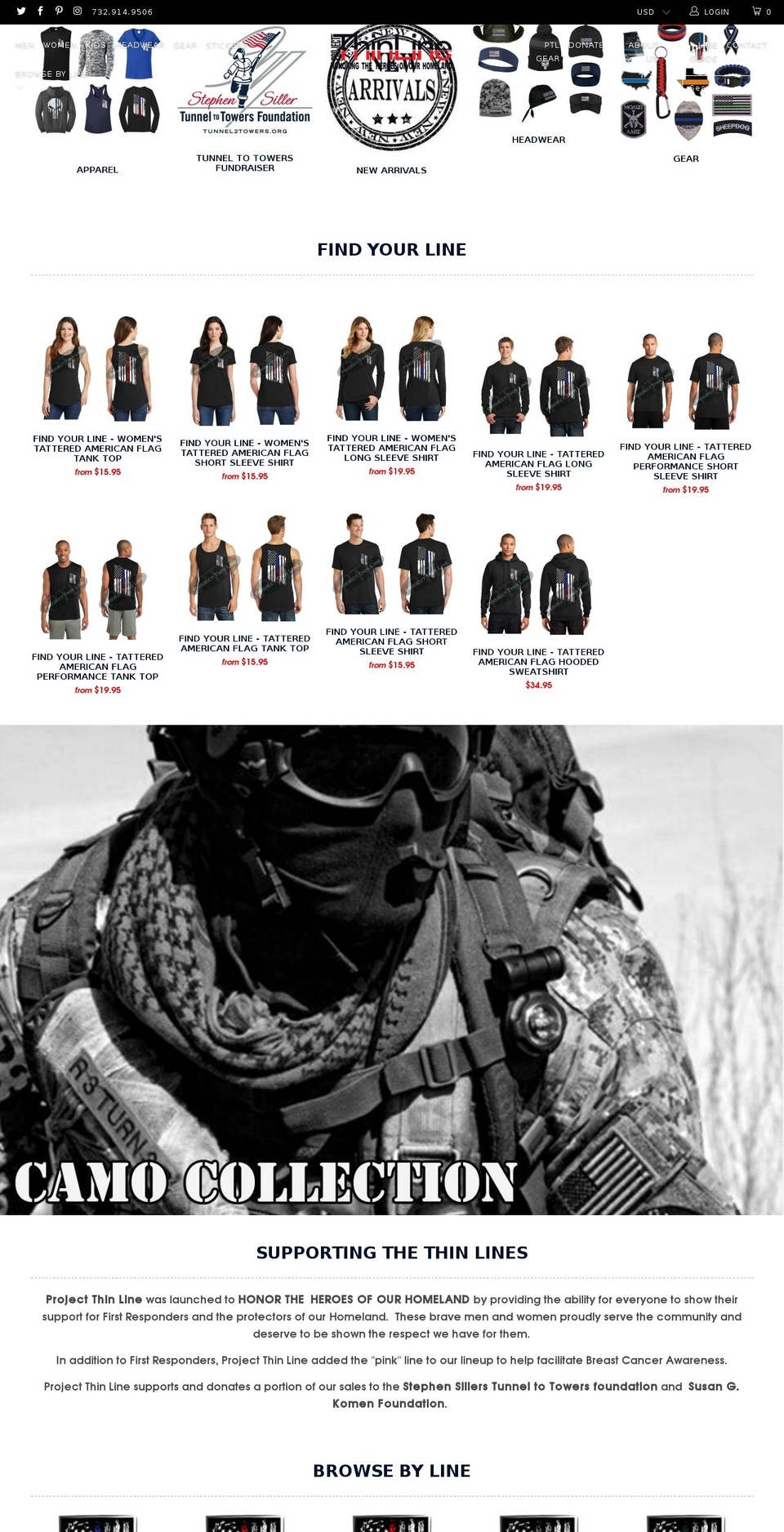 PTL - Turbo Shopify theme site example operationthinline.com