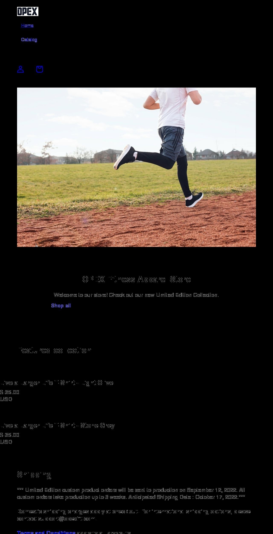 opexfitness.myshopify.com shopify website screenshot