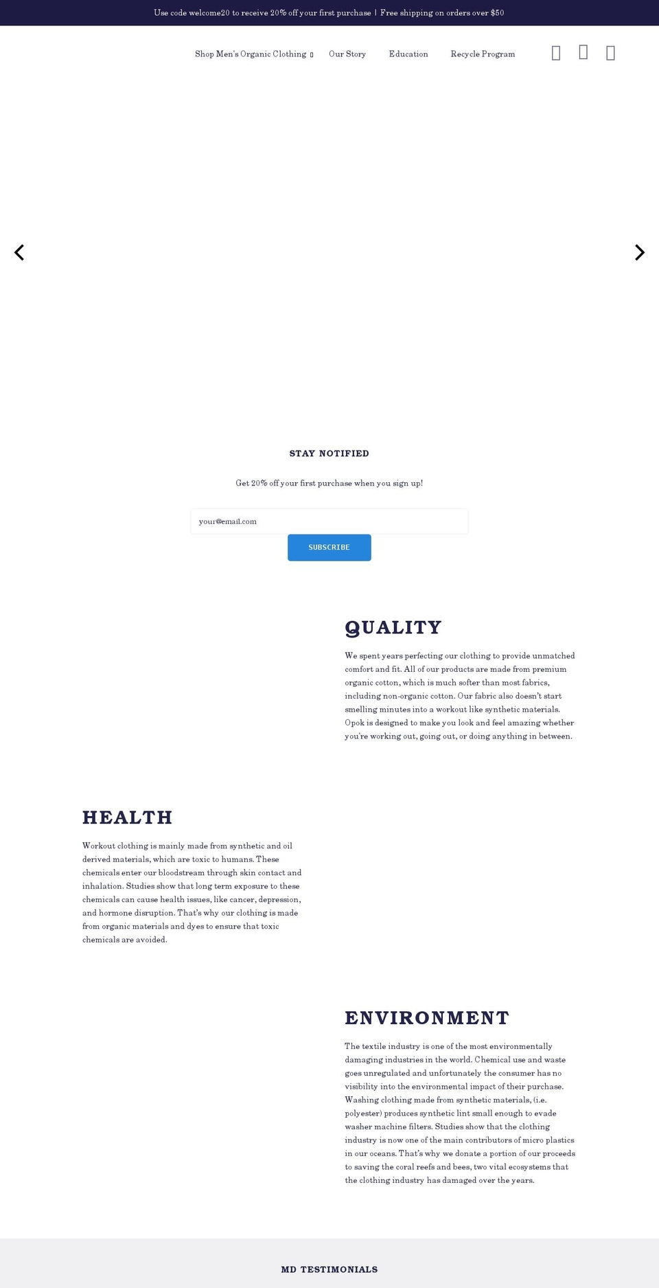 opok.com shopify website screenshot