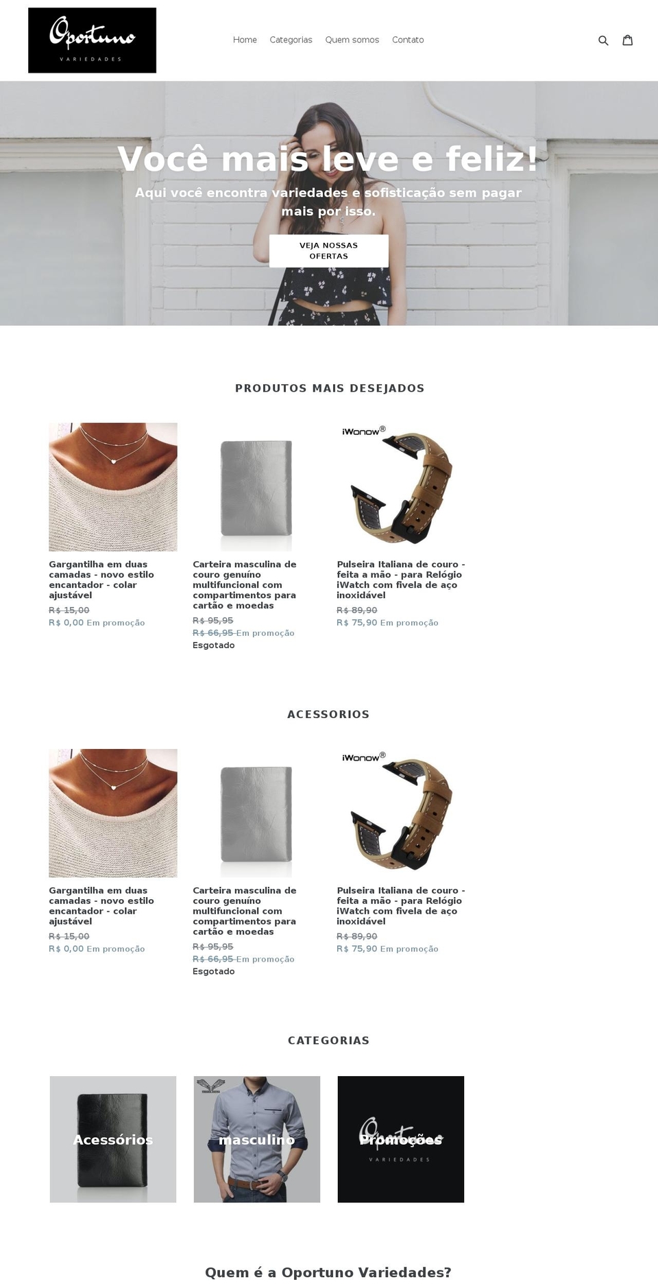oportuno.net shopify website screenshot