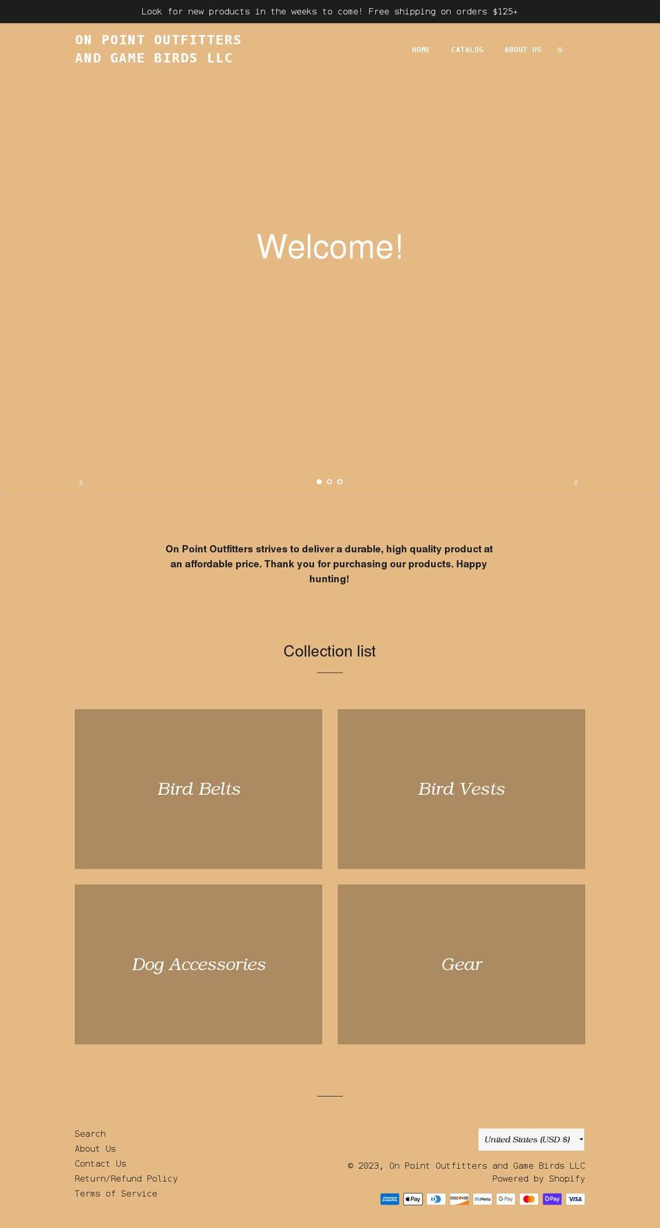 opoutfitters.com shopify website screenshot