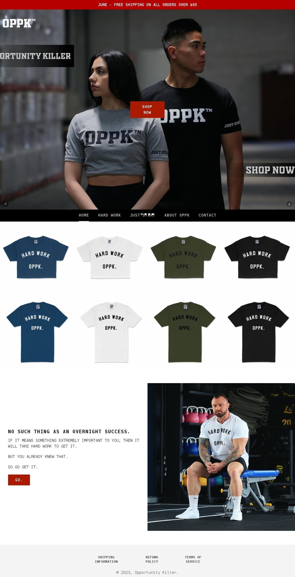 opportunitykiller.com shopify website screenshot