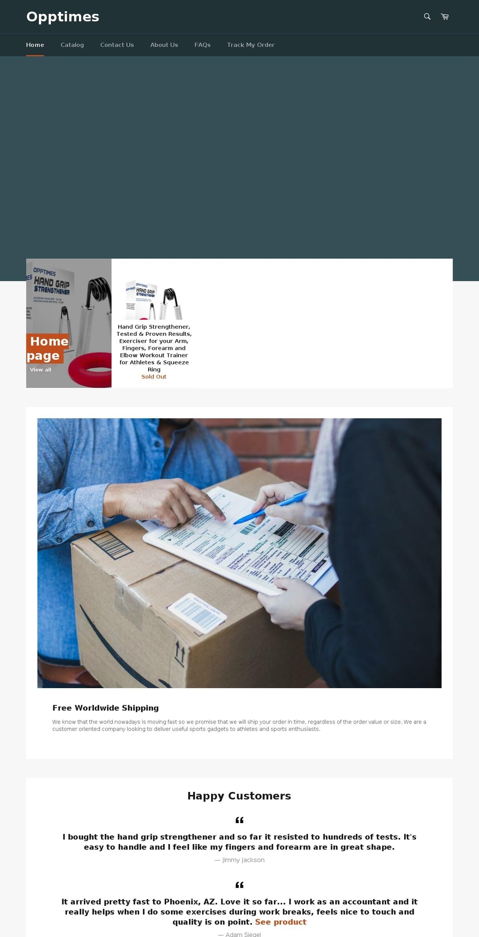 opptimes.com — Shopify storefront screenshot
